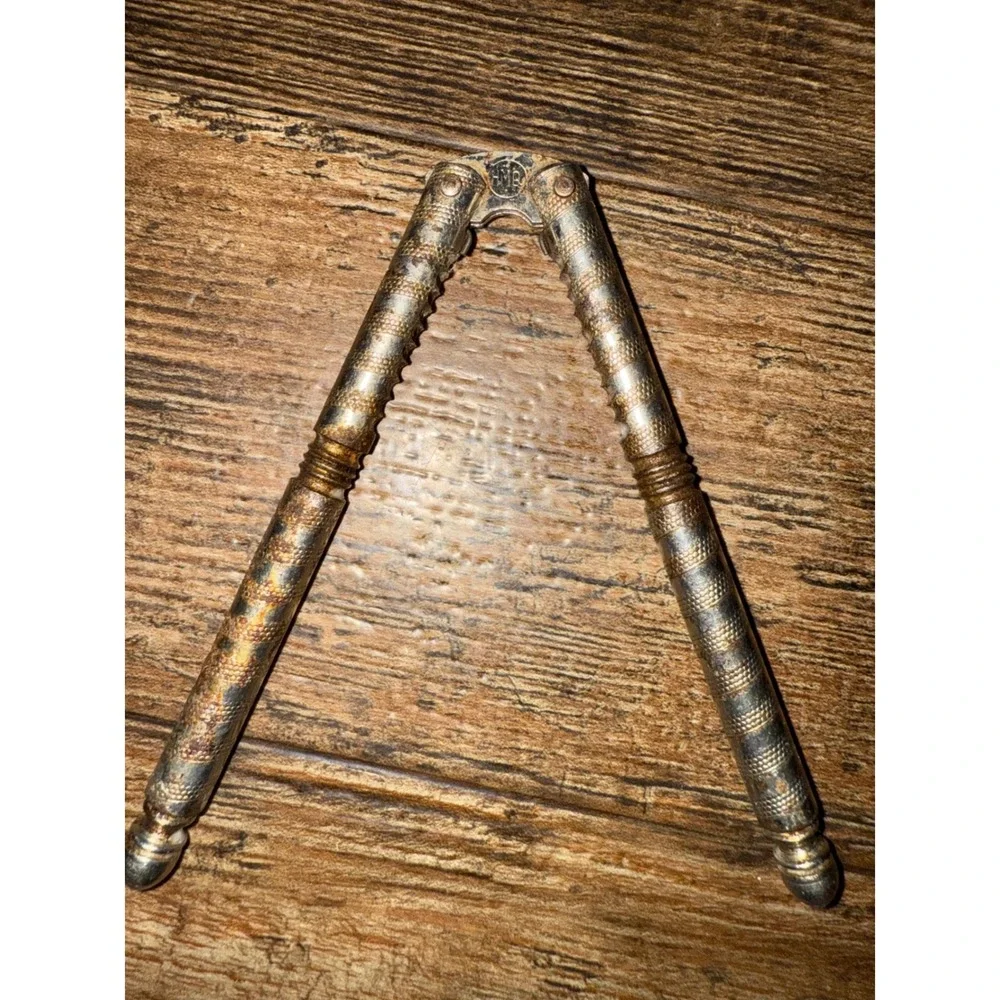 Vintage HMB Silver Metal Nutcracker Nut Cracker Tool Kitchenware‎ Collectible